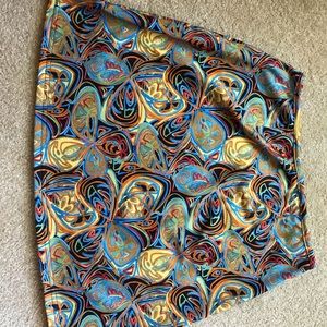 Terry stretch mini skirt